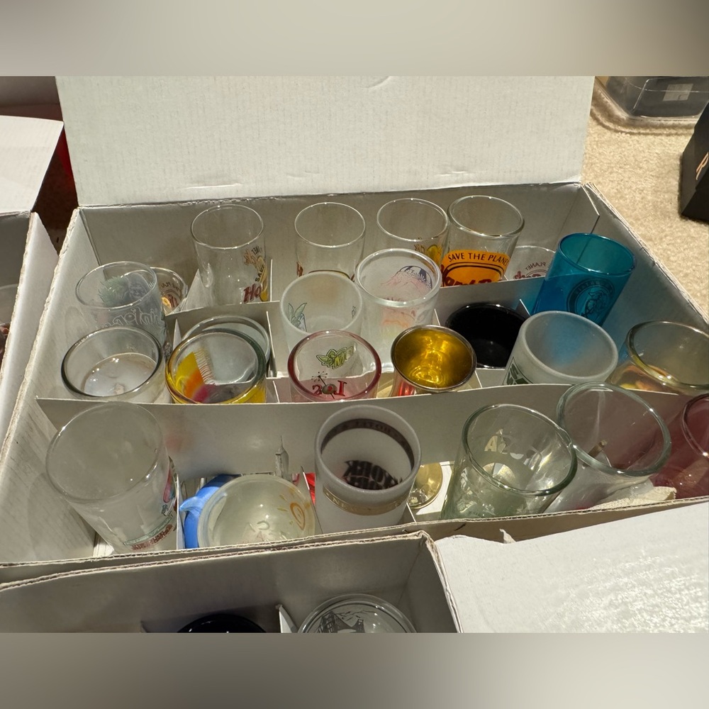 10 Shot Glasses for $10!! - Colorful Shot Glass Collection - Picture 3 of 4